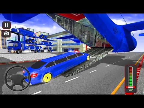Police Car with Truck Transport - Police Car Transport Truck: Airplane & Ship Cargo