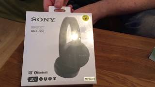Video thumbnail for Sony WH-CH500 Full-size Bluetooth Wireless NFC On Ear Headphones In Black - Review and Unboxing by Daniel&John