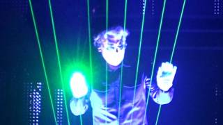 Jean Michel Jarre London 02 Arena. Laser Harp. 7th October 2016