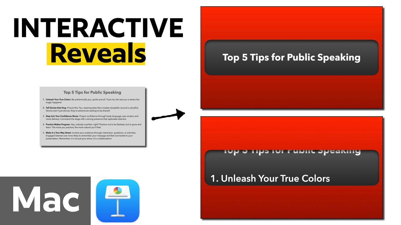 Slide Design Mastery: Elevate Bullet Points with Interactive Reveals