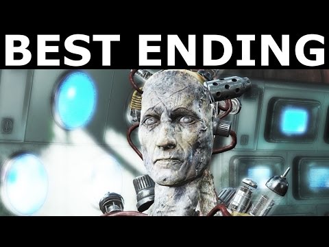 Fallout 4 Far Harbor BEST ENDING - Peace Between DiMA, Children Of Atom & Far Harbor (Peaceful End)