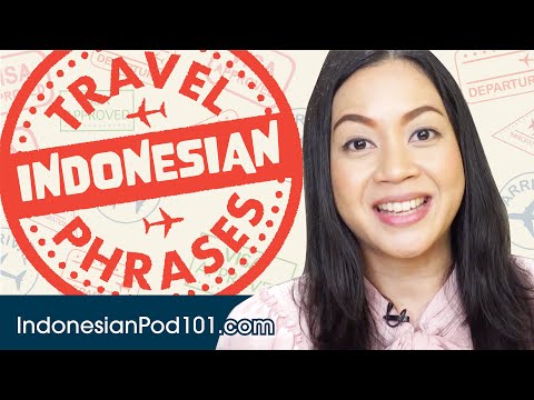 All Travel Phrases You Need in Indonesian! Learn Indonesian in 25 Minutes!