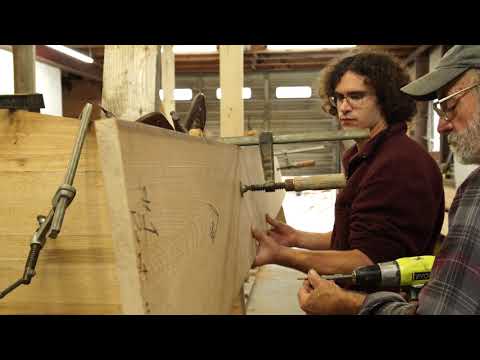 Building the 23' V-Bottom Skiff - Episode 4: Fastening on our first side planks
