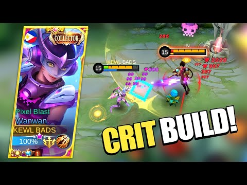WANWAN CRIT BUILD FOR INSANE DAMAGE! | MYTHICAL GLORY RANK | MLBB