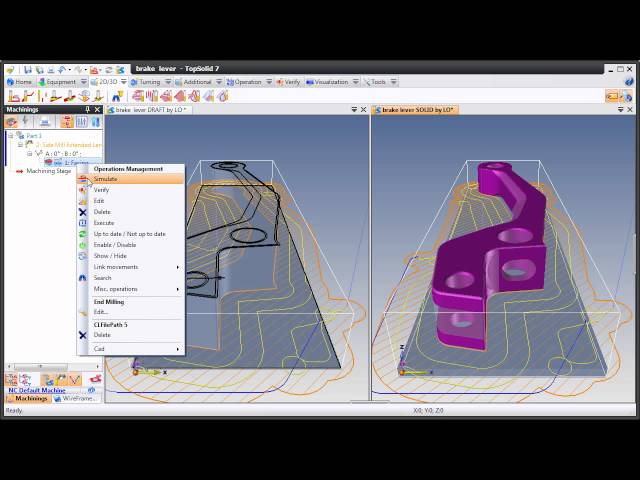 TopSolid'Cam 7: Wireframe Or Solid