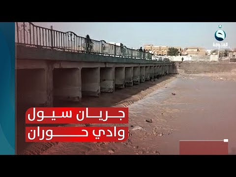 شاهد بالفيديو.. جريان سيول وادي حوران نتيجة الامطار في الرطبه غربي الأنبار