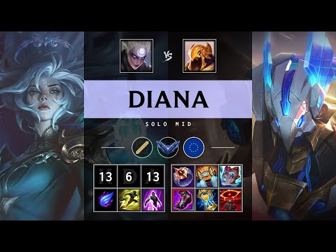 Diana Mid vs Azir - EUW Diamond Patch 25.16