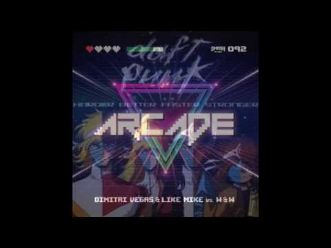 DV&LM v.s W&W v.s Daft Punk- Arcade v.s Harder,Better,Faster,Stronger (Santiago Chávez mashup)