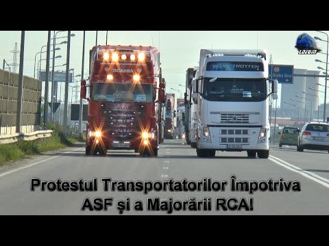 Nu Ne Vom Opri! Protestul Transportatorilor Impotriva ASF si a Cresterii RCA in Oradea [12 09 2016]