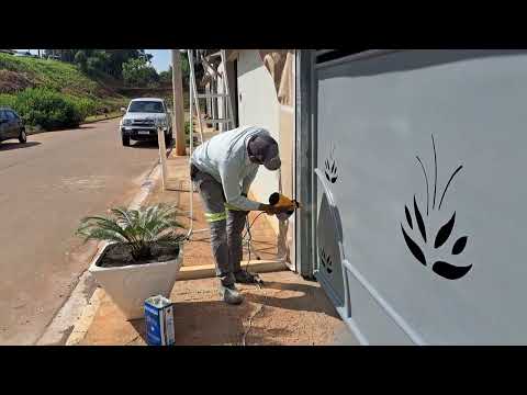 pintura com pistola elétrica