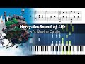 Howl S Moving Castle Merry Go Round Of Life Piano Tutorial With Sheet Music