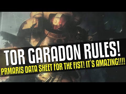 Tor Garadon RULES REVEALED! GLORIOUS FISTS!
