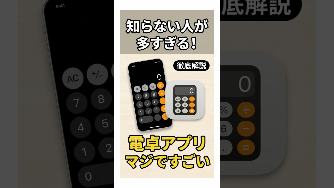 【100倍便利に】電卓アプリの絶対知っておきたい便利機能を紹介！最新版