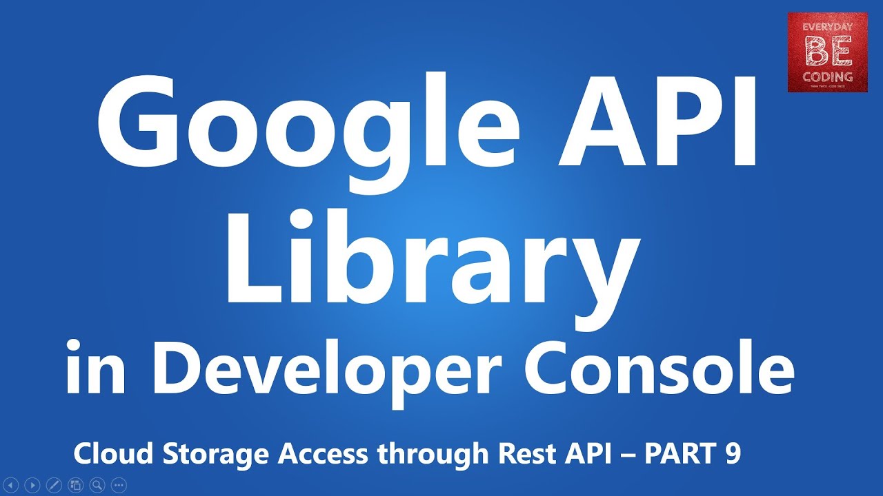 Setup Google API Library in google developer console
