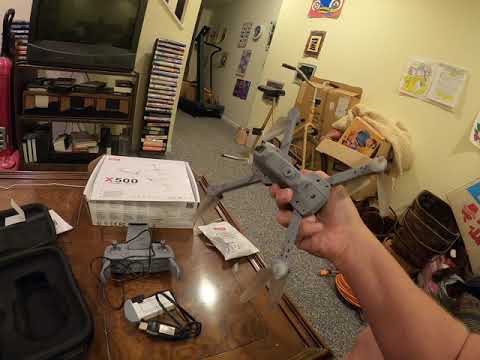 SYMA X500 Foldable GPS Drone - Unboxing