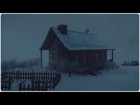 I've Never Slept This Quality Before: Experience 10 Hours of Calming Blizzard Stormat a Forest Cabin