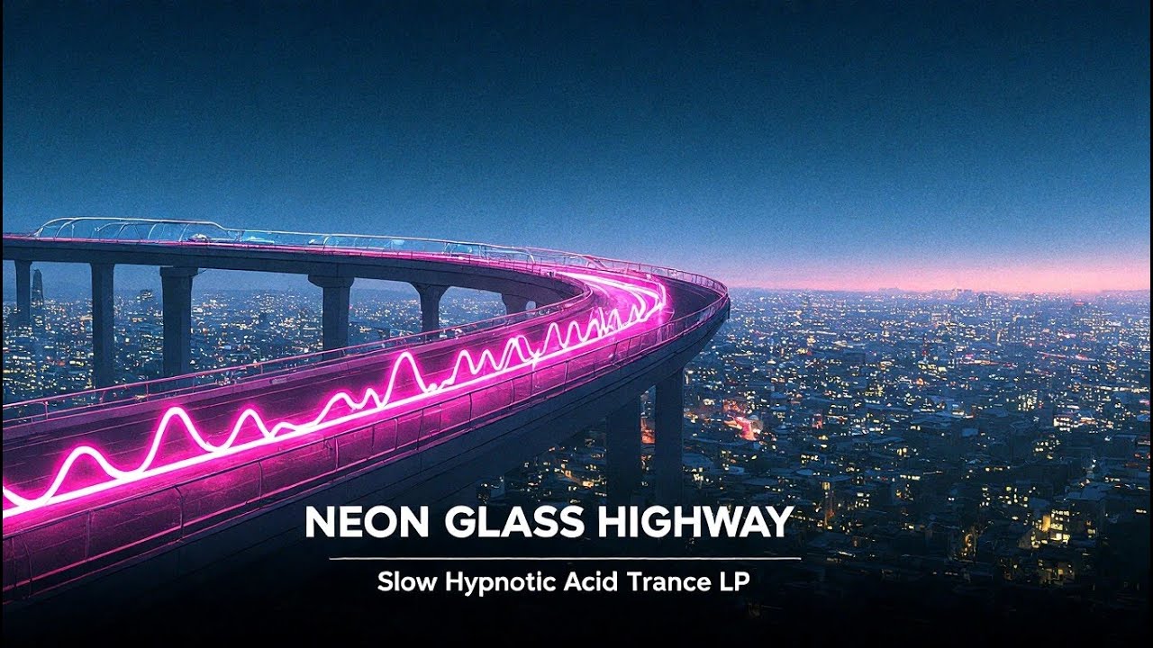 ZerU – Neon Glass Highway | Slow Hypnotic Acid Trance LP (Full Album, No Vocals)