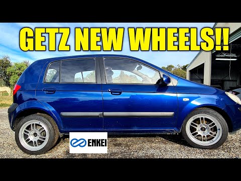 Hyundai Getz Track Car | Enkei Wheels RPF1 Race Silver 16X7