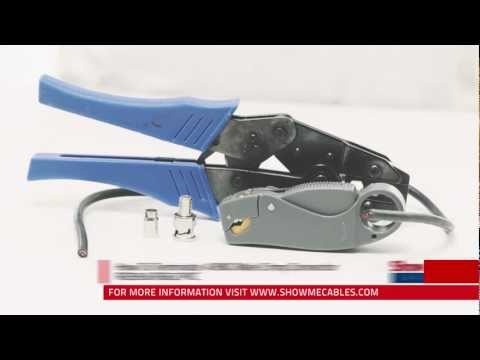 How To Make A 2 Piece BNC Male Crimp Connector - RG59 & RG62 PVC #350