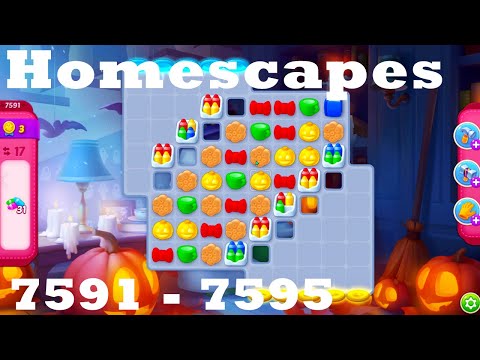 Homescapes Level 7591 - 7595 HD Walkthrough | 3 - match game | gameplay | android | ios | pc | app