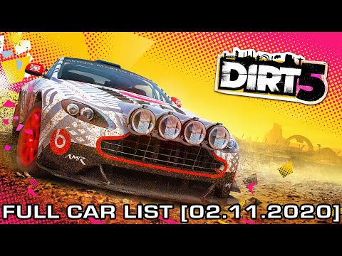 DiRT 5 - Full Car List [02.11.2020]