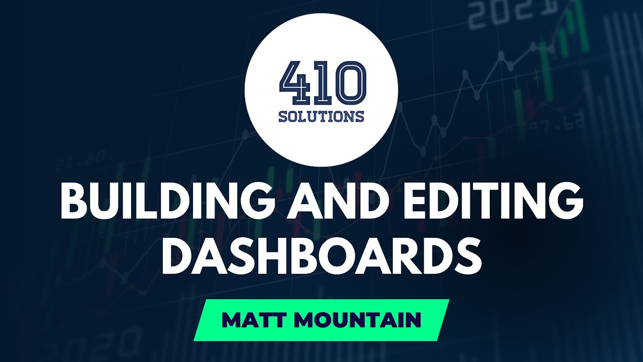 Building and Editing Dashboards