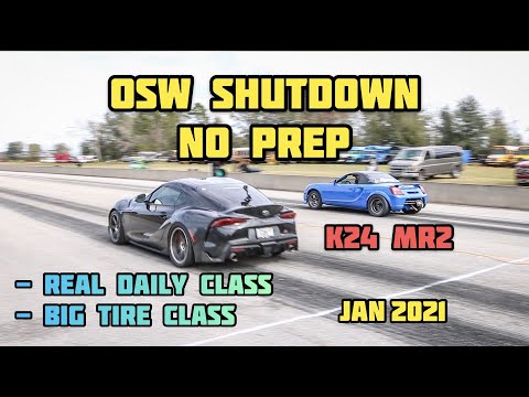 NO PREP STREET STYLE RACING | REAL DAILY DRIVER + BIG TIRE CLASS | OSW SHUTDOWN | C.F. RACING | 4K