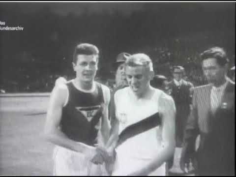 1960 Frankfurt  100m 10.2  200m  20.9 Armin Hary  29.6.60