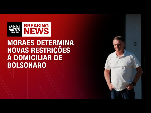 Moraes aumenta restrições e suspende visitas a Bolsonaro na prisão domiciliar | CNN PRIME TIME