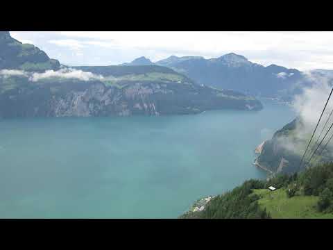 Luftseilbahn Twärrüti - Buggialp Bergfahrt 2020 - cable car Switzerland