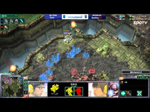 [0610] Cure(8th) vs. SoulKey(WOONGJIN) TvZ 1SET Whirlwind -Starcraft2,esportstv,SPL
