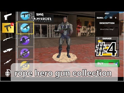 Rope Hero Vice Town # rope hero gun collection # game play video#  @Heavy Gamerz @Tech Car Lovers #4