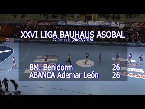 LIGA BAUHAUS ASOBAL J22 BM. Benidorm - ABANCA Ademar León 26 - 26