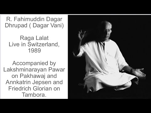 R. Fahimuddin Dagar, Raga Lalat, Dhrupad. Live in Switzerland, 1989.