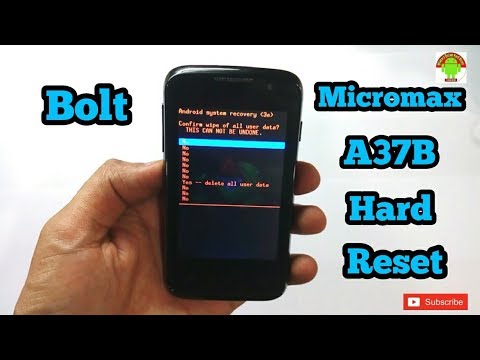 Micromax Bolt A37B Hard Reset