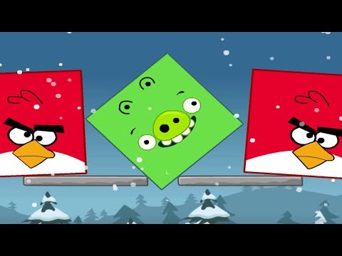 Angry Birds Kick Out Green Pigs - GREEN PIGS AND BIRDS TEST CONVERSION BIG AND SMALL !