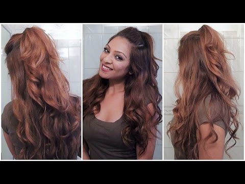 EASY Hair Tutorial Inspired by Shraddha Kapoor! │ Bollywood GLAM Cute Hair Style Half Up Ponytail Video