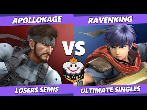 GOML NA Open Midwest USA Losers Semis - Ravenking (Ike) Vs. ApolloKage (Snake) Ultimate SSBU