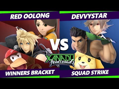 Xanadu Homecoming Squad Strike Winners Round 3 - Red Oolong Vs. DevvyStar Smash Ultimate - SSBU