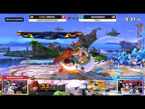 Senpai (Roy) vs ramonM64 (Bowser Jr.) - Fire & Ice #14 Losers Quarter Finals