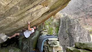 Video thumbnail of Cellar door, 8a. Brione