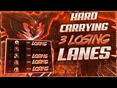 1V9 CARRY IN CHALLENGER WITH 3 LOSING LANES!!