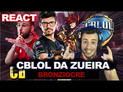 Bronziocre CBLOL da Zoeira ROBO AMASSANDO COREANO e BVOY VS BLUE | REACT VERSATIL