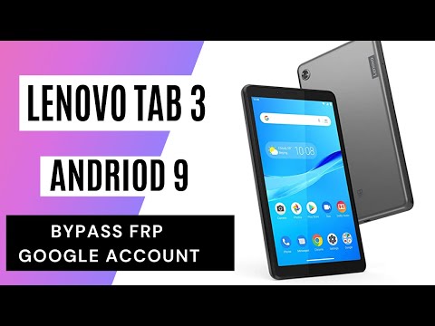 Lenovo Tab M7(TB-7305F) Android 9.0 Google Account Bypass No PC