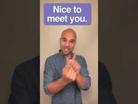 Common Phrases and Greetings in American Sign Language - Part 1 #shorts