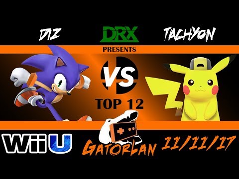 GatorLan Fall 2017 - Top 12 Losers - DiZ (Sonic) vs. Tachyon (Pikachu) - Smash 4 - Wii U