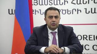 Address by Vahe Gevorgyan, Deputy Foreign Minister of the Republic of Armenia at the virtual discussion “The Role of Education in Combatting Genocide Denial”