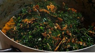Uziza vegetable soup! You will keep making this soup after your first try