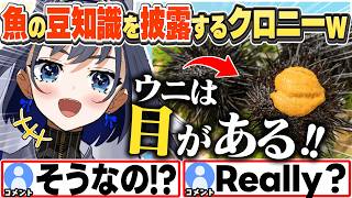 [JP/ENG SUB] ウニには目がある！など豆知識を披露するクロニーw/ /Kronii's Fun Fish Facts【オーロ・クロニー/ホロライブ/切り抜き】