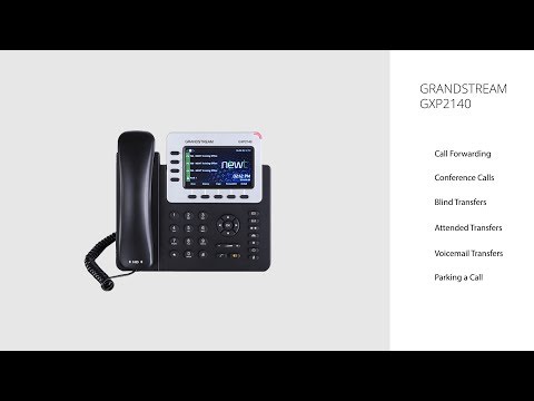IP telefonas Grandstream GXP2140, juodas video